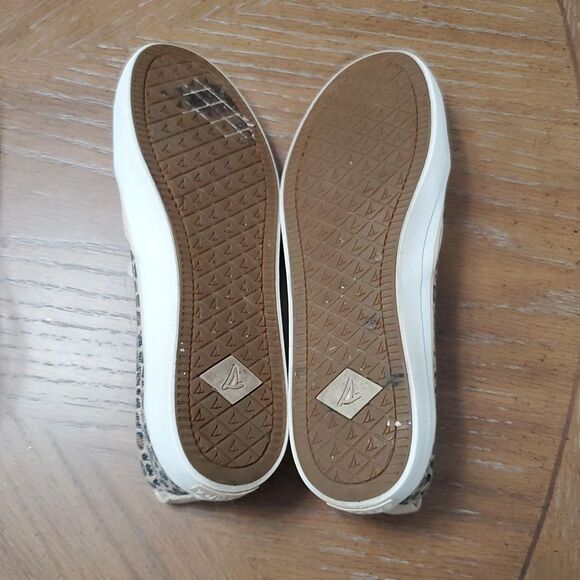 Sperry’s Top Siders Cheetah Print Canvas Womans Loafers, Size 8.5 - Picture 8 of 10
